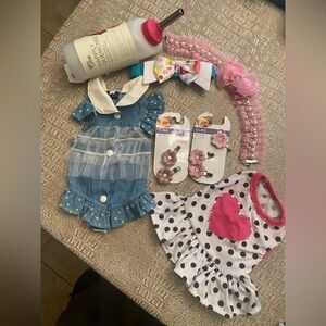 Adorable Polka Dot and Heart Pet Dress